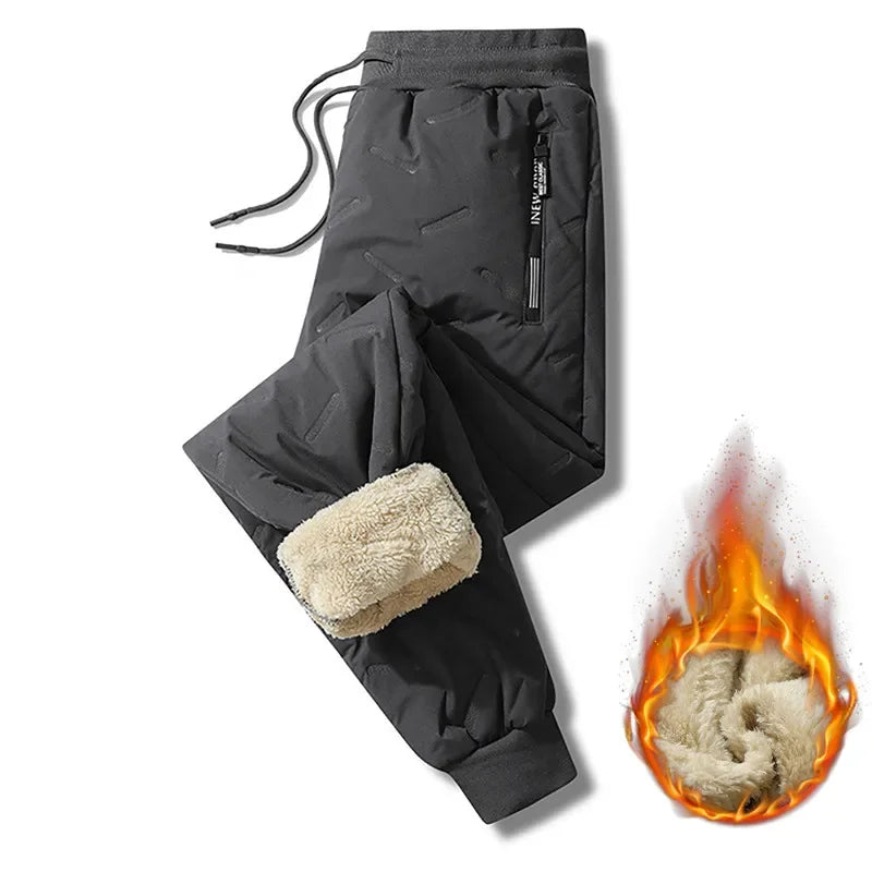 Winter Sweat wear Men Plush Thick Fleece Sweatpant