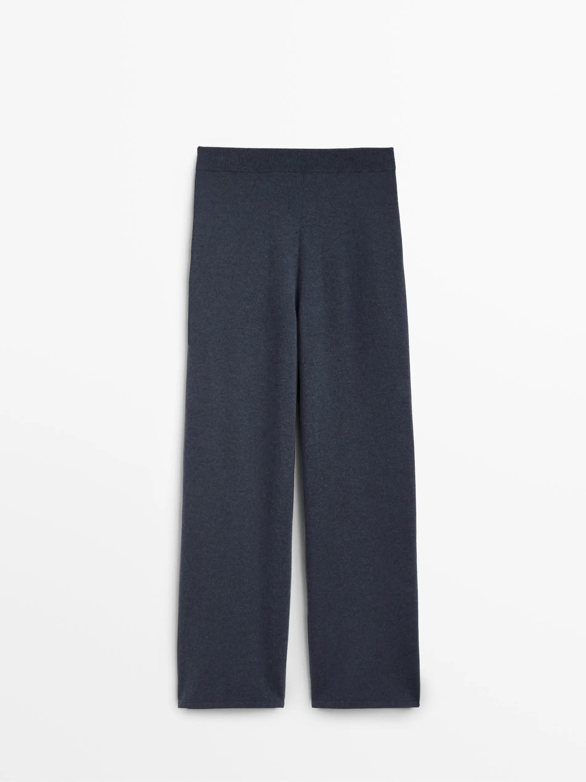 Flowy knit casual pants for women