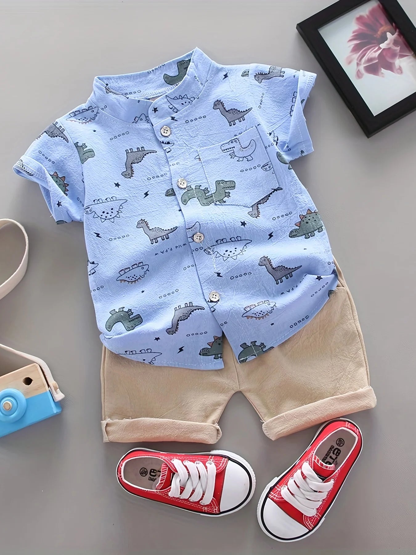 Infant and toddler short sleeved shorts