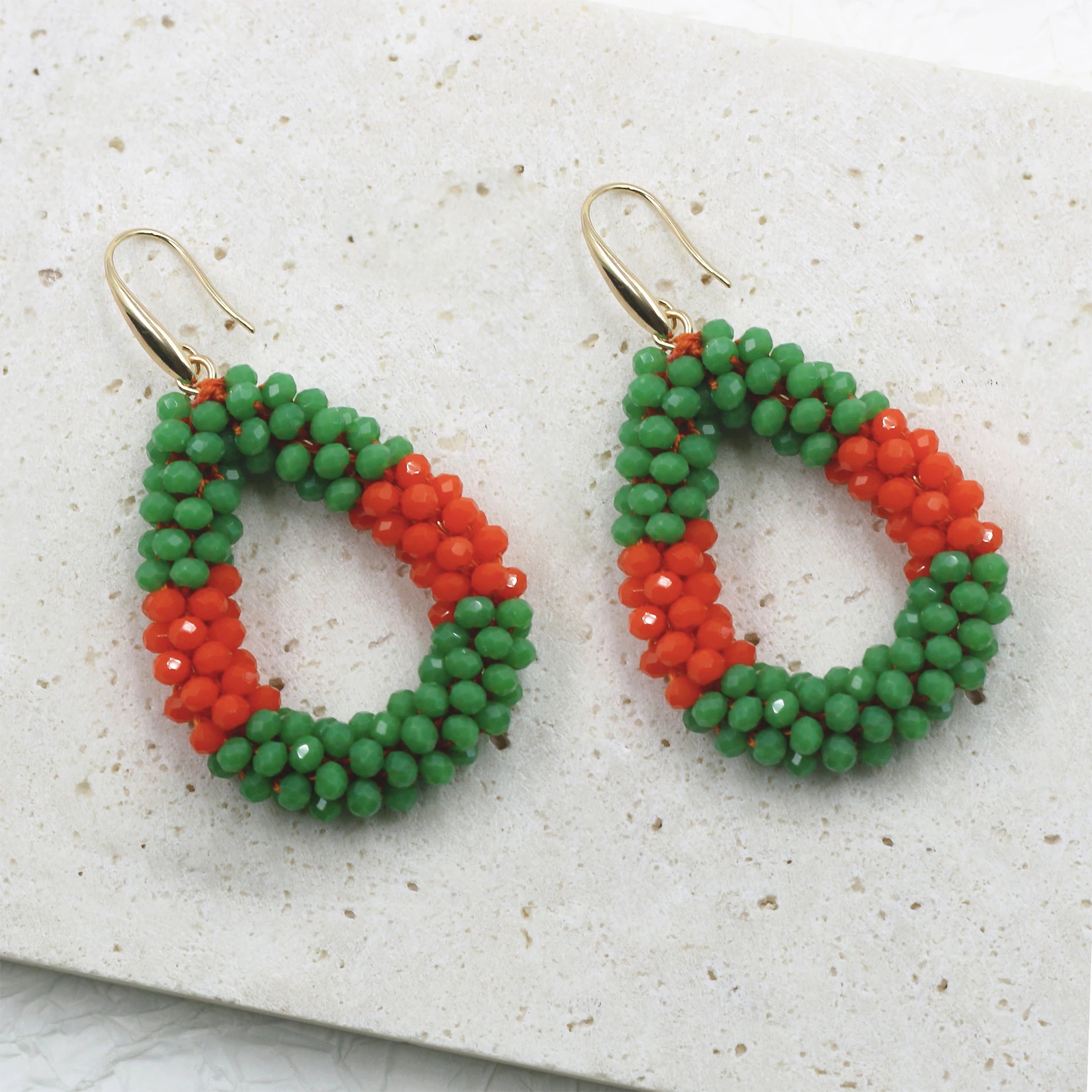 Mixed Color Big Drop Earrings for Women