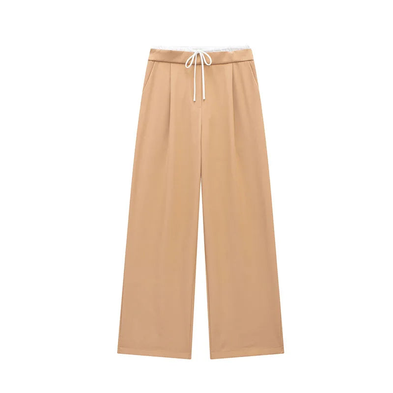 Women Fashion Vintage Straight Pants