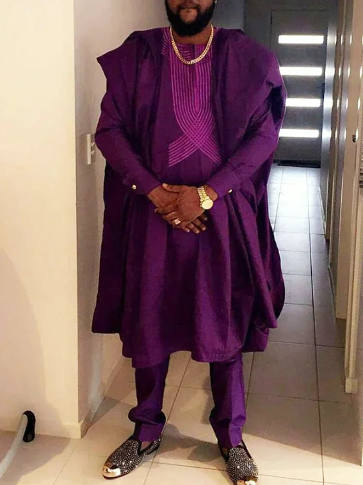 Men's long-sleeved three-piece suit