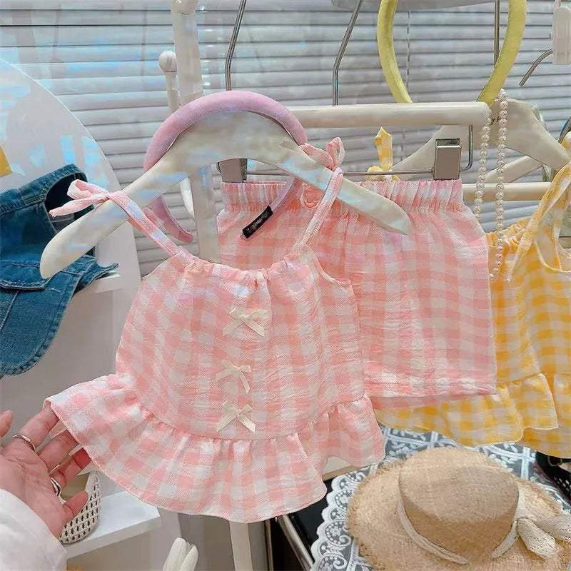 Girls Kids Sling+Shorts Set