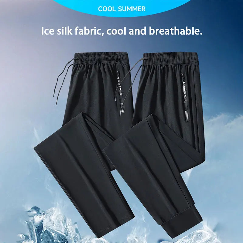 Running Pants Zipper Quick Dry Sweatpants