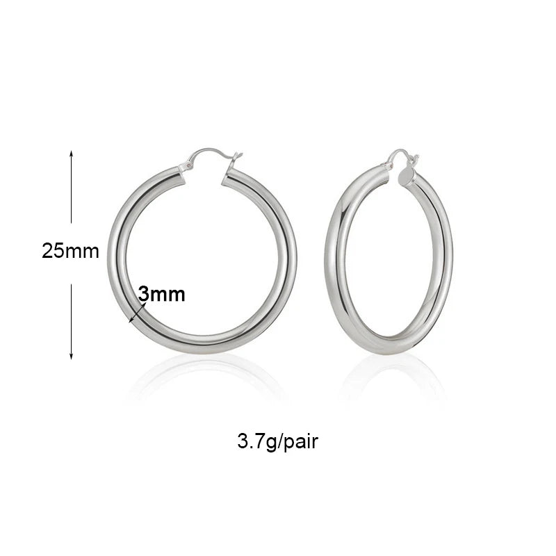 Gold Color Long Chain Dangle Earrings For Women