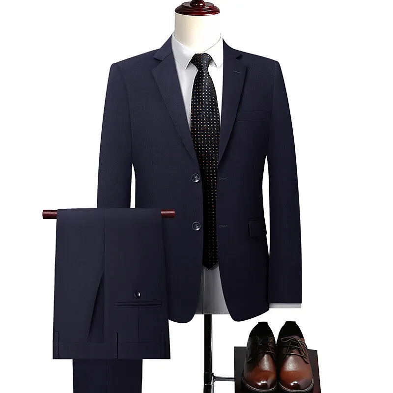 Men High quality four-sided stretch Suit