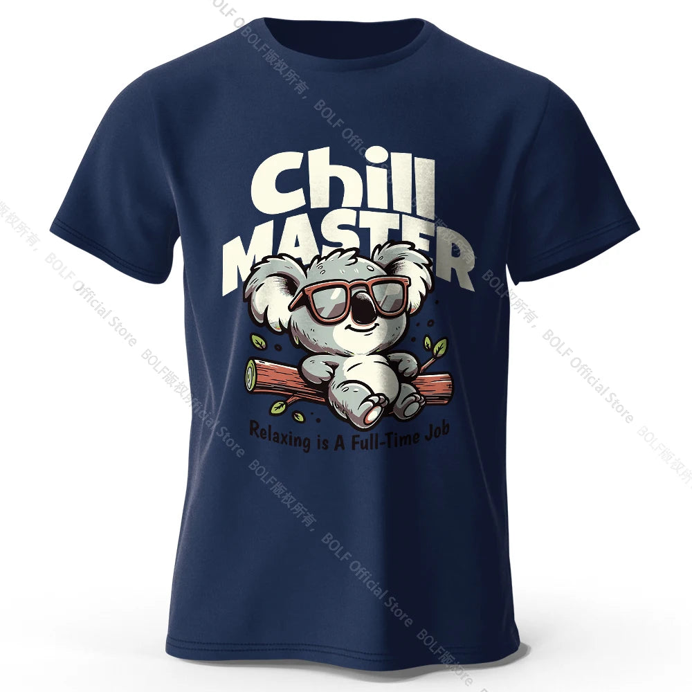 Whimsical Hand-painted Animal T-shirt 100% Cotton - Cute Cartoon Style Comfortable Wear for Kids & Adults