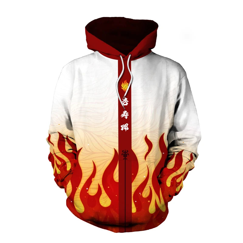 Anime Demon Slayer 3D Hoodie Sweatshirts Agatsuma Zenitsu Tomioka Giyuu