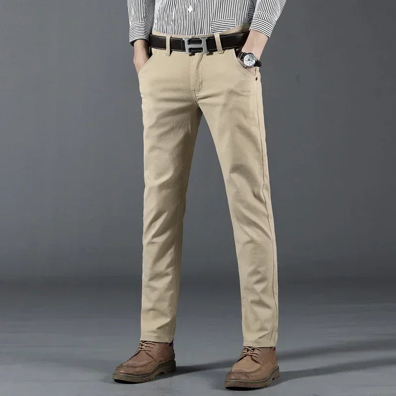 Soft Stretch Cotton 6 Color Office Casual Pants