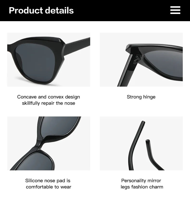 Cat Eye Vintage Sunglasses Women Brand Designer Fashion Gradient Sun Glasses Female Retro Mirror Outdoors Shades Oculos De Sol