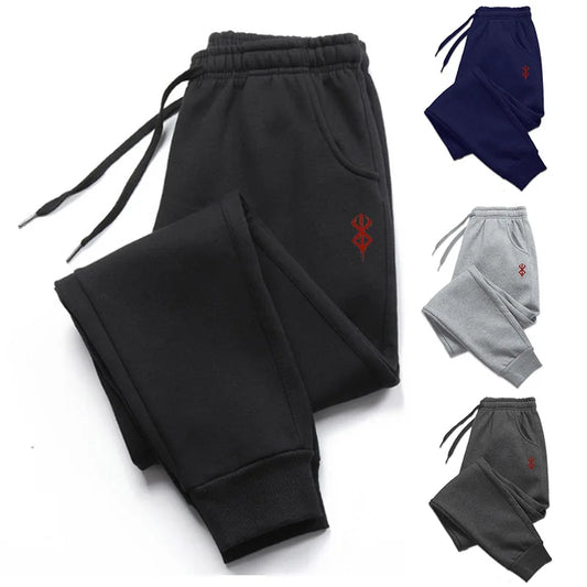 Print Men's Trousers Autumn And Winter Casual Pants