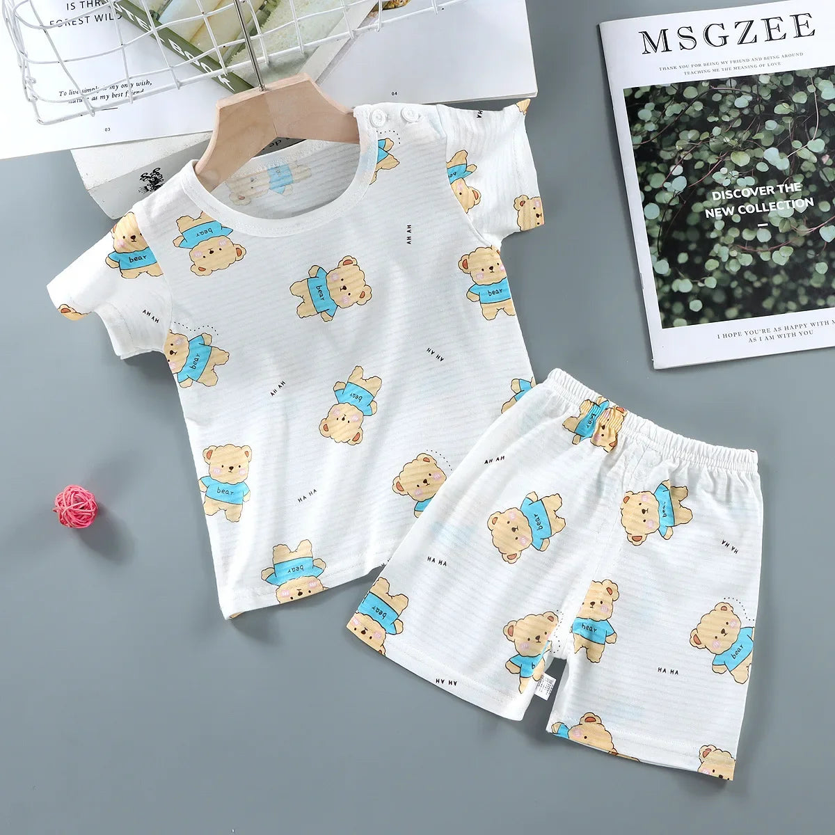 Children's Clothing Short Sleeve Suit