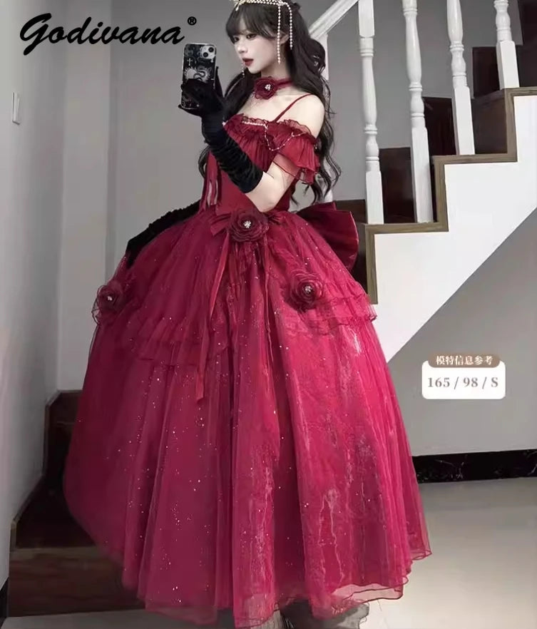 Original Design Women's Sweet Flower Wedding Dress