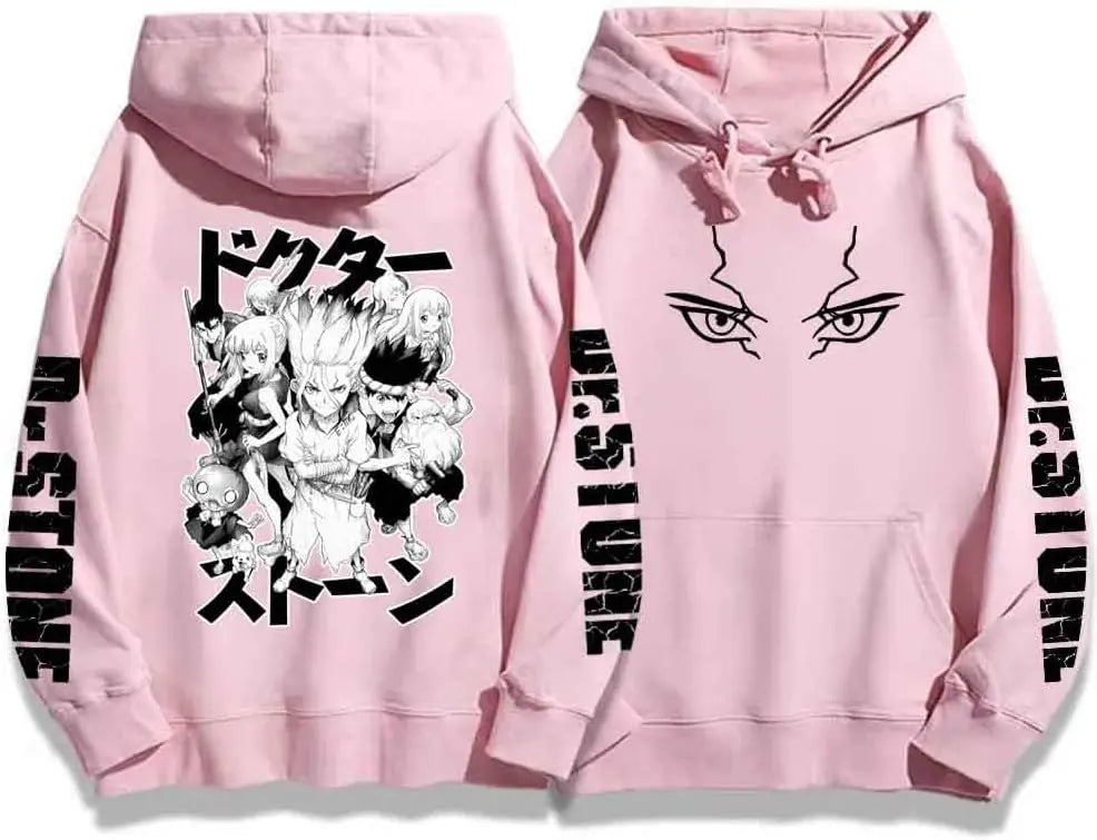 colanperd Anime Dr Stone Hoodies Long Sleeve Streetwear Hip Hop Pullover High-end Luxury high quality hot product Fleece Unisex