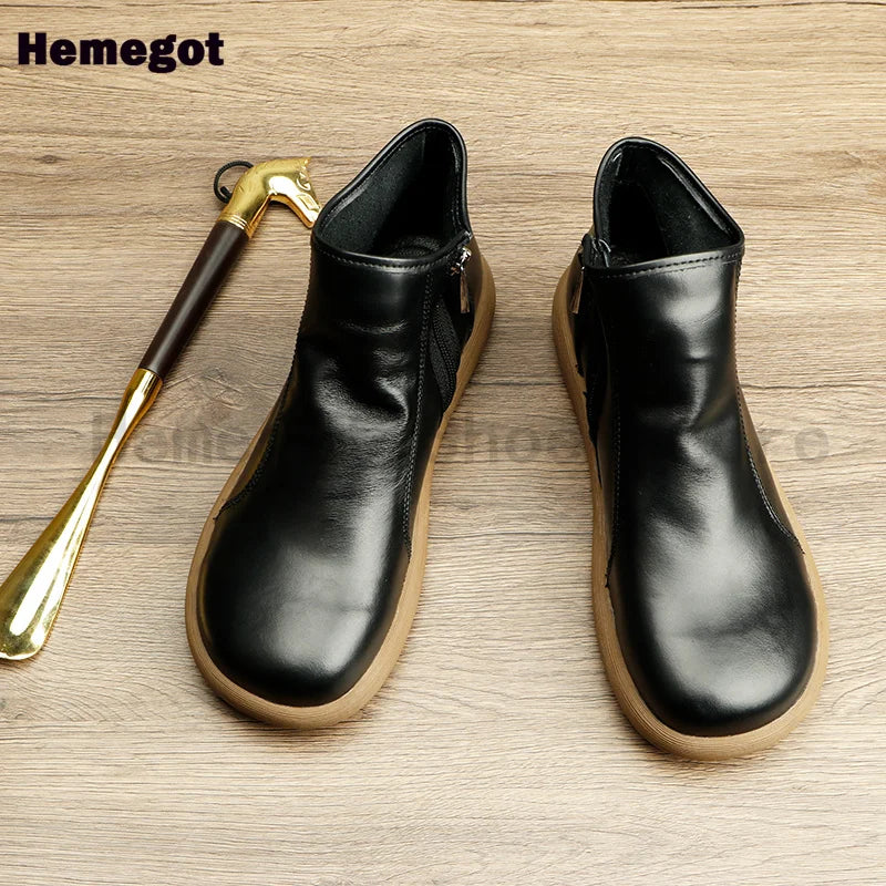 Soft Leather Chelsea Boots