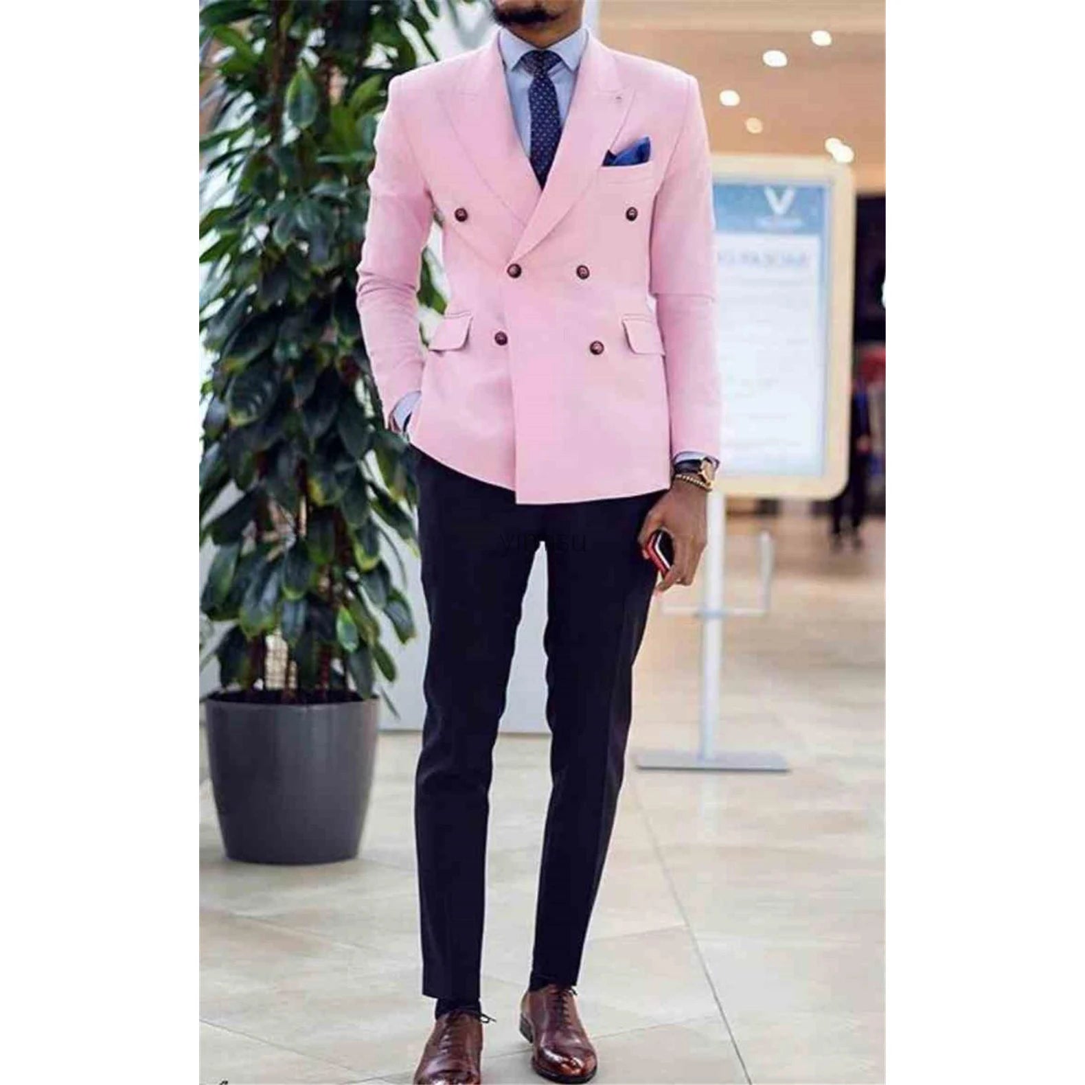 Double Breasted Prom Suits For Men