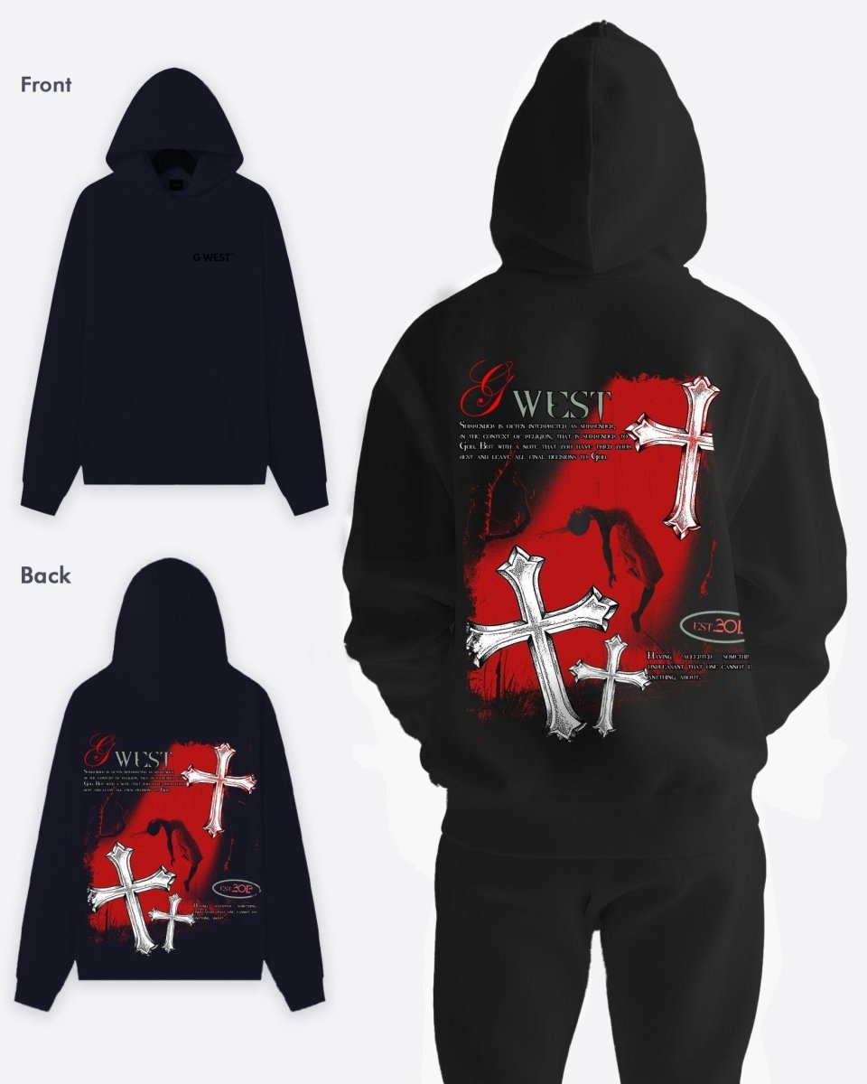 G West Mens Ascending Soul Oversize Hoodie