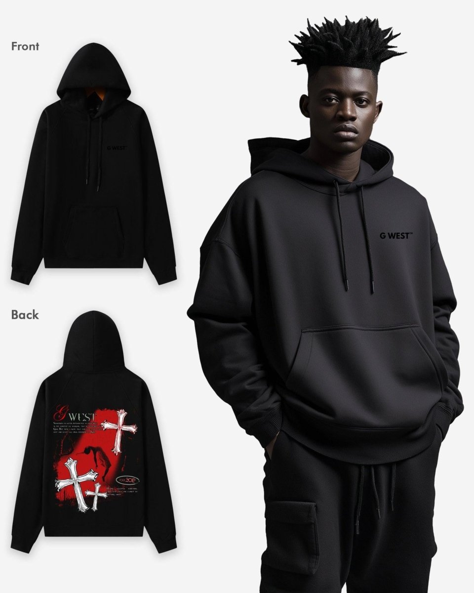 G West Mens Ascending Soul Oversize Hoodie