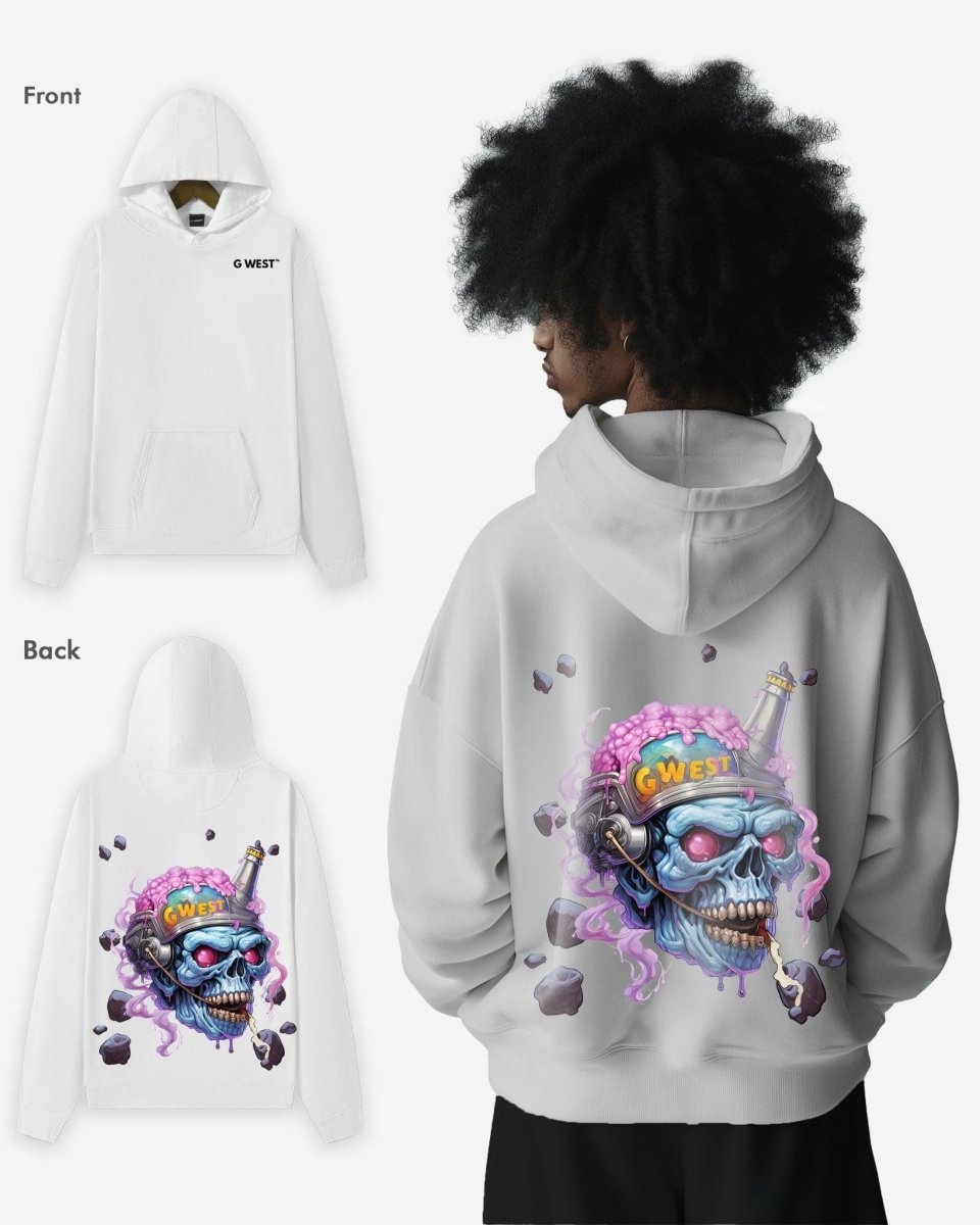 G West Mens Beer Buddy Oversize Hoodie