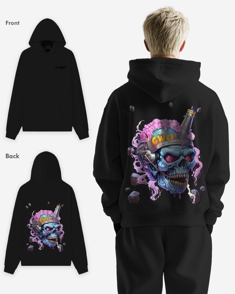 G West Mens Beer Buddy Oversize Hoodie